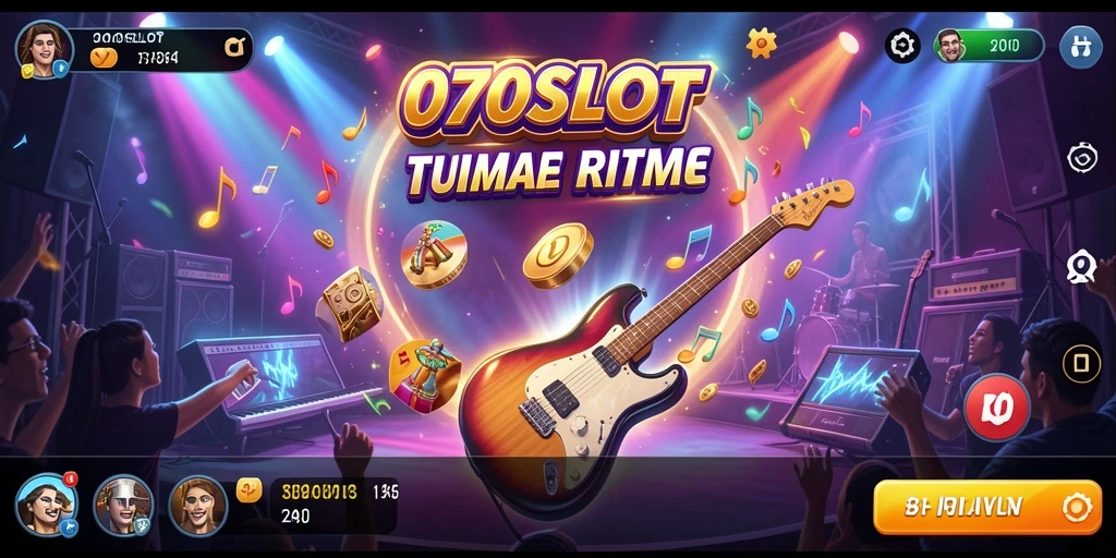 Screenshot gameplay 070SLOT menampilkan interaksi musik yang seru.
