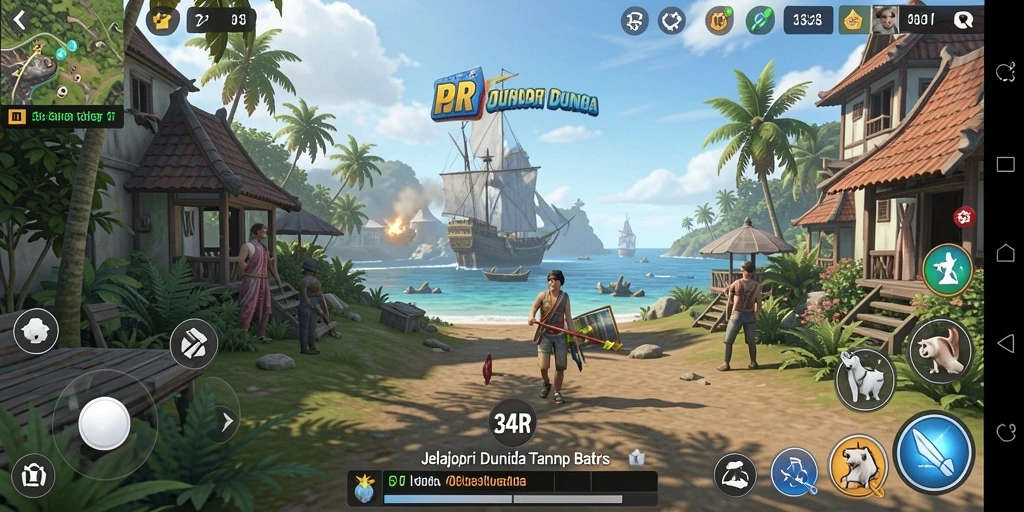 Tampilan menakjubkan dari gameplay Open World di 34R.