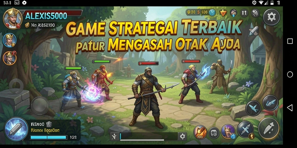 Tampilan gameplay ALEXIS500 yang menarik dengan strategi mendalam.