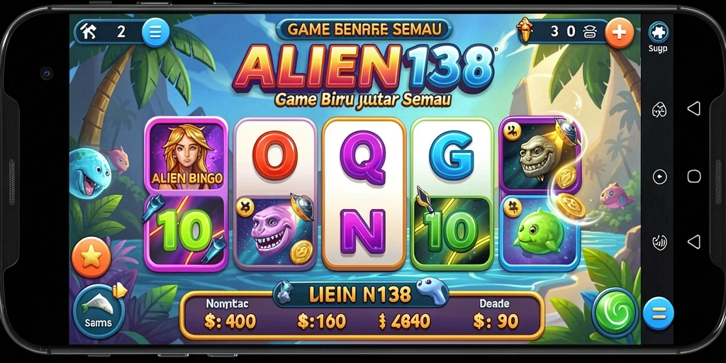 Tampilan gameplay bingo yang seru dan interaktif di ALIEN138.