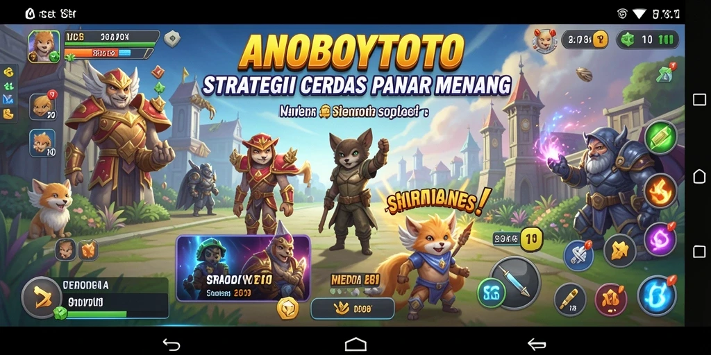 Gameplay ANOBOYTOTO menunjukkan pertempuran strategi yang intens.