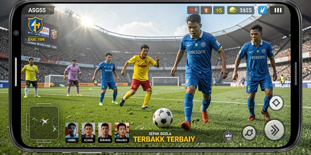 Tampilan gameplay mendebarkan dalam ASG55 dengan aksinya yang seru.