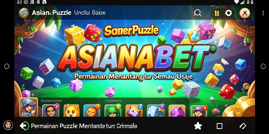 Tampilan gameplay ASIANABET dengan berbagai puzzle menarik.