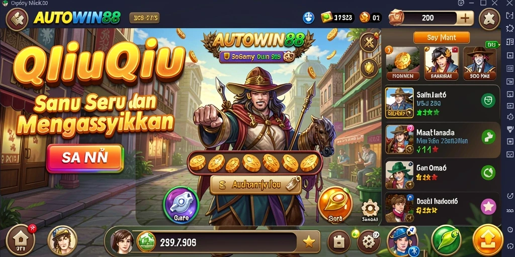 Tampilan gameplay seru dalam AUTOWIN88 dengan permainan QiuQiu.