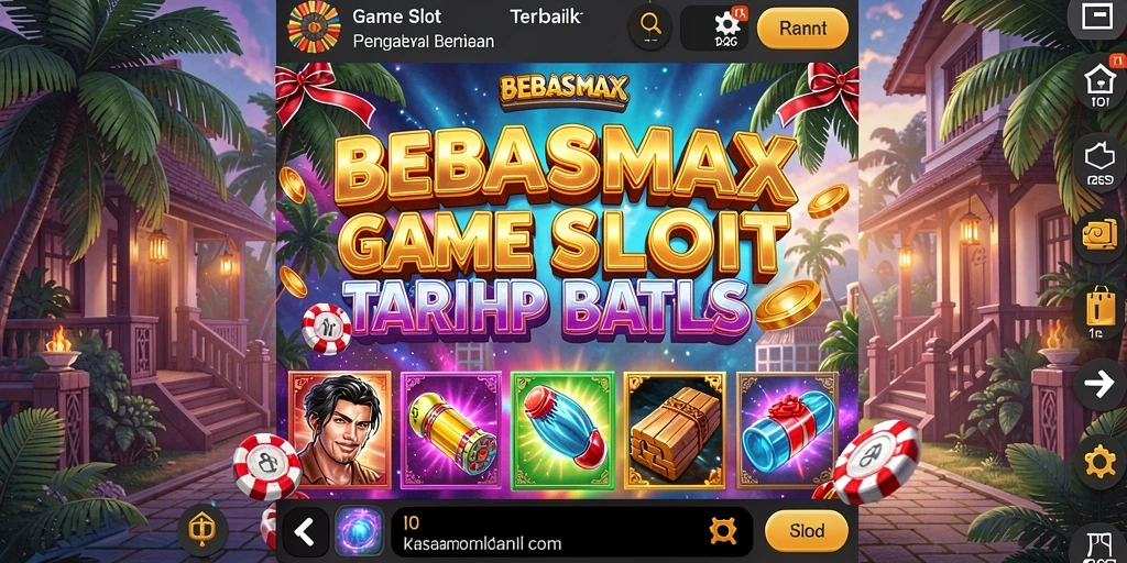 Tampilan gameplay Slot yang mendebarkan di BEBASMAX.