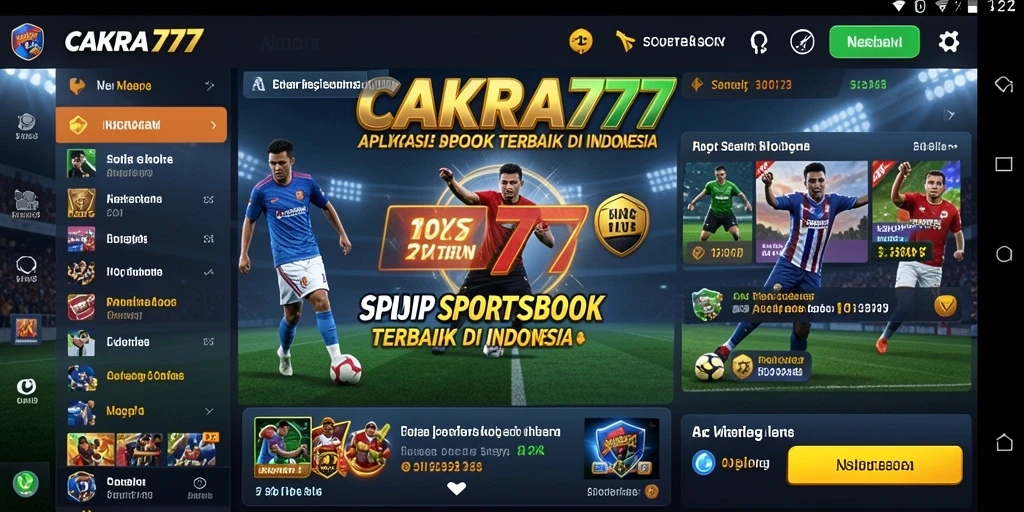 Tampilan gameplay di CAKRA777 saat menikmati taruhan olahraga.