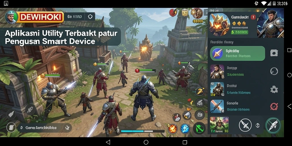 Tampilan antarmuka DEWIHOKI yang sederhana dan mudah digunakan.