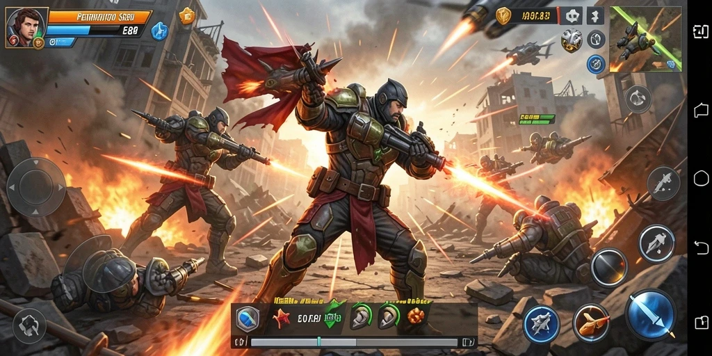 Tampilkan aksi cepat dalam gameplay E88 yang mendebarkan.