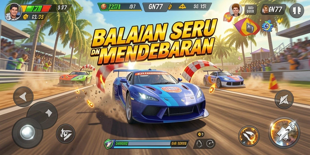 Gameplay seru balapan mobil di GN777 yang mendebarkan.