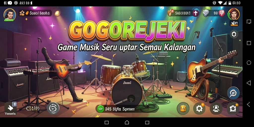 Tampilan gameplay GOGOREJEKI yang seru dan interaktif.