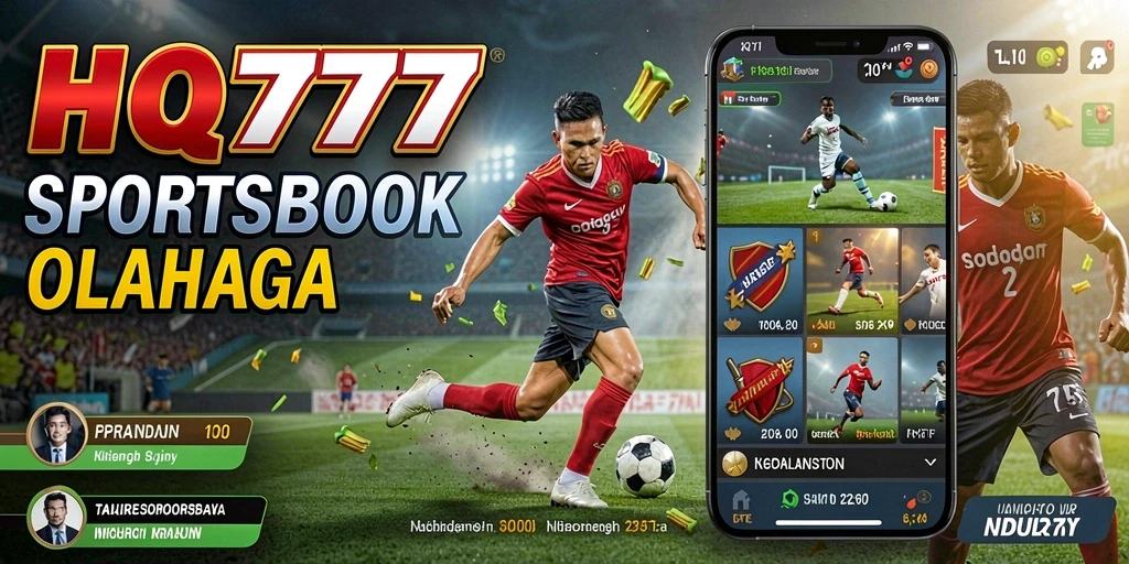 Gameplay HQ777 menghadirkan taruhan olahraga yang seru dan interaktif.