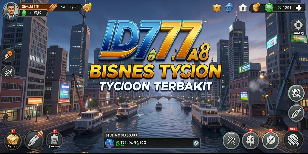 Screenshot gameplay ID777 menampilkan aksi manajemen bisnis yang seru.