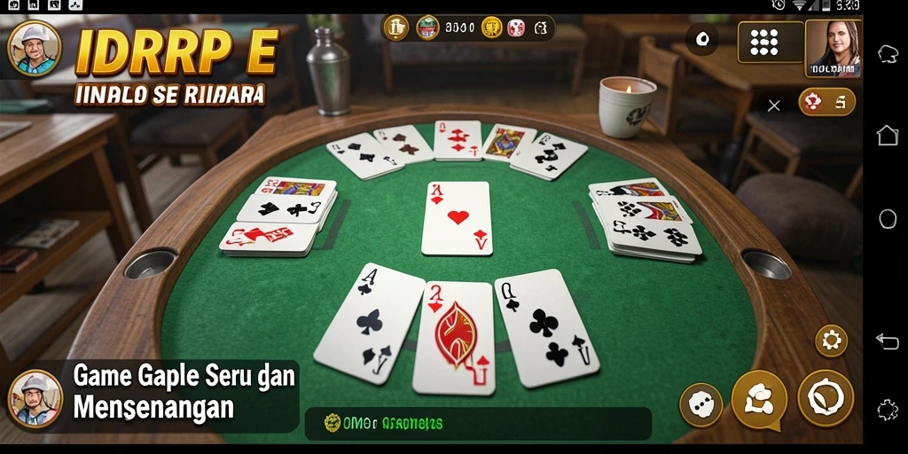 Tampilan gameplay Gaple yang seru dan interaktif.
