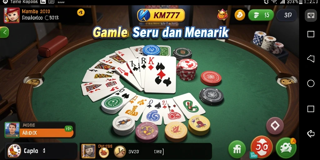 Tampilan menarik screenshot gameplay Gaple KM777.