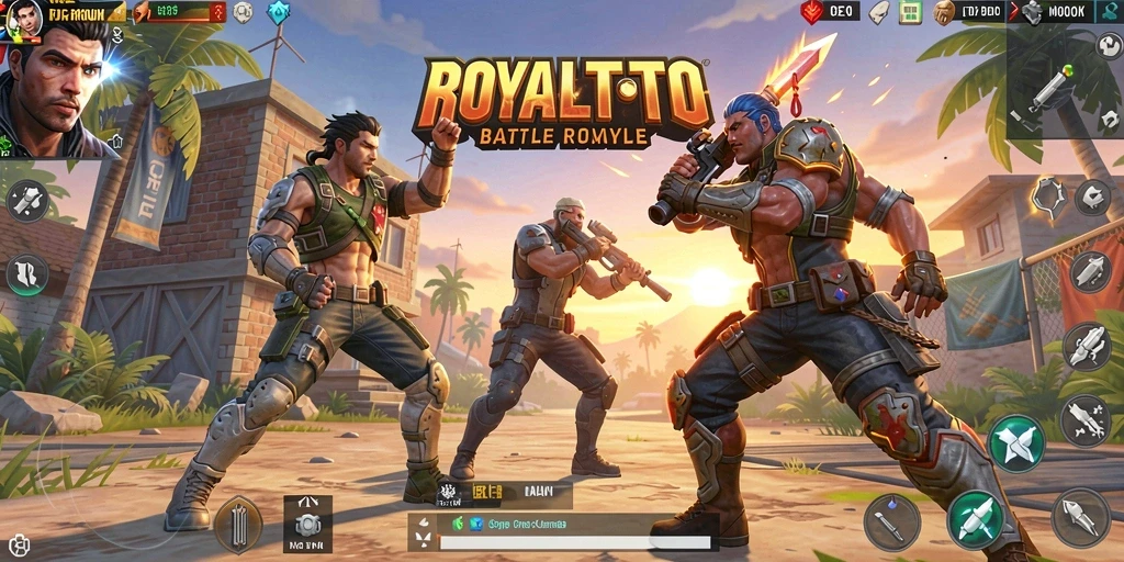 Tampilan seru gameplay Battle Royale di ROYALTOTO.