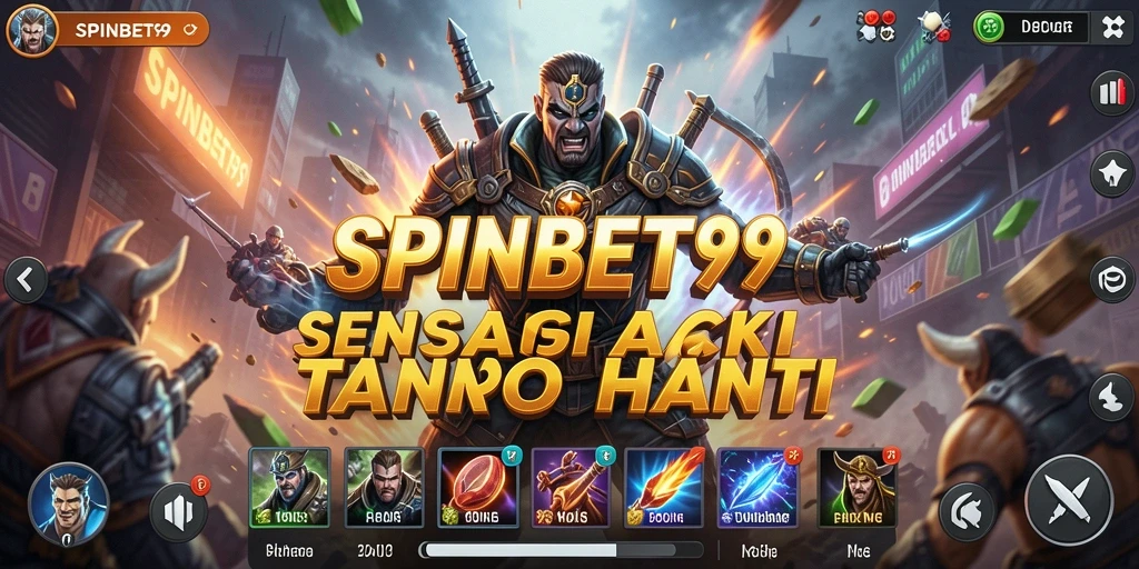 Tampilan gameplay penuh aksi dari SPINBET99.
