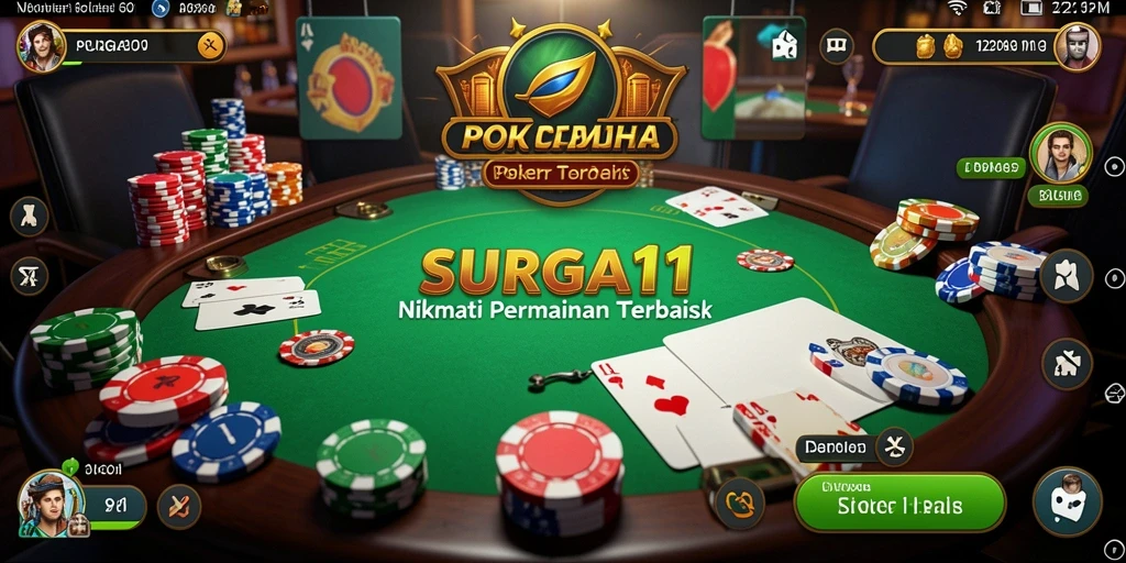 Tangkapan layar gameplay Poker yang seru dan mendebarkan.
