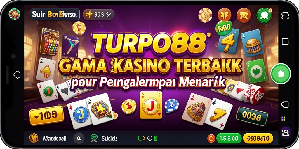Tangkapan layar utama TURBO88 menampilkan pengaturan permainan Kasino yang menarik.