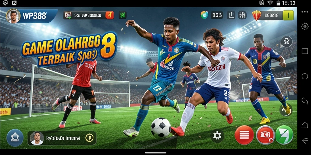 Screenshot gameplay WP888 dengan grafik olahraga yang memukau.